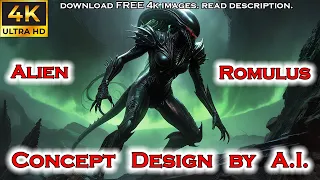 Alien Romulus Concept design by AI | H.R. Giger Alien Queen and Hive | New movie animations