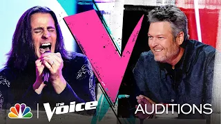 Todd Michael Hall's Huge Range on Foreigner's "Juke Box Hero" - Voice Blind Auditions