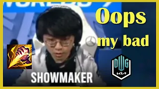 Showmaker's proview of his & Canyon's Fail Smite