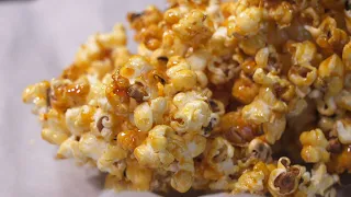 Palomitas de caramelo caseras - Popcorns acarameladas en 5 minutos