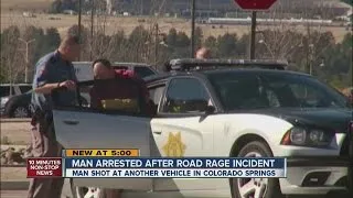 Tire shot out during I-25 road rage incident