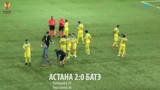 Астана 2:0 БАТЭ (Обзор матча) - Astana 2:0 BATE (Goals & Highlights) UEFA Europe League