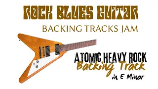 Atomic Heavy Rock Backing Track in Em