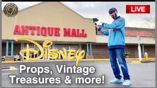 🔴 LIVE: Antique Mall For Disney world & Disneyland Props, vintage Treasures & more!