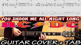 YOU SHOOK ME ALL NIGHT LONG Guitar TAB Cover AC DC | Guitar Only