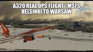 Live A320 Real Ops - Helsinki to Warsaw | A320NX & VATSIM in MSFS 2020