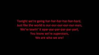 Ke$ha - We R Who We R (ON SCREEN LYRICS)