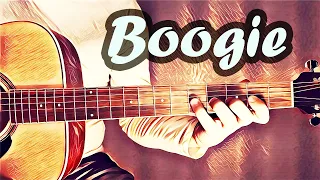 Easy Boogie Woogie Guitar Tutorial (Bass Lines | A major)