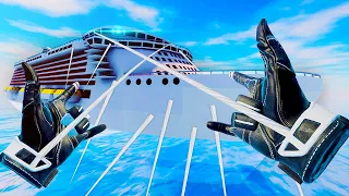 Trying to Stop a CRUISE SHIP With Spider-Man Powers - Superfly VR Gameplay