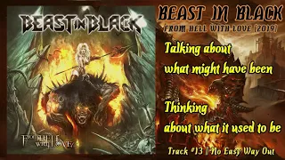 BEAST IN BLACK || From Hell With Love (2019) || 13. No Easy Way Out || Lyrics