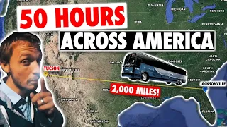 50 Hours Across America | EPIC! Greyhound Bus Journey | 2000 Miles!