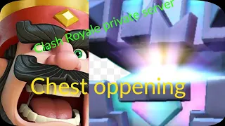 Clash Royale private server chest opening!