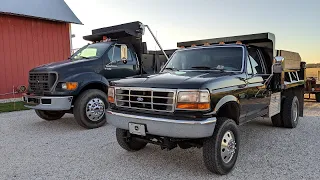 Dump Trucks Are Great! Spotlight of my F-350 & F-750 Dump Trucks for Personal Use