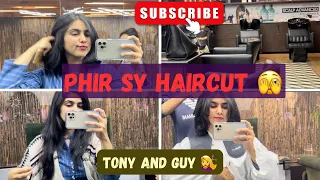 I Cut my Hair Really Short 💇‍♀️😅 AGAIN!| Tony and Guys Essensuals | Aafia Shahzad