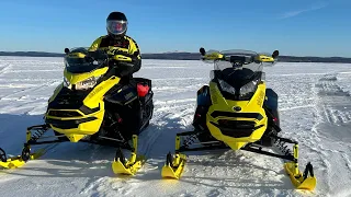 Snowmobiling at Mont Laurier Quebec 2024