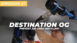 Building Destination OG: Prevost Air Lines Installed, Garage Nearing Completion! (Ep. 21)