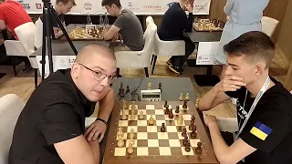 Мілош Шпар IM, POL - Владислав Фіщук FM, UKR. Saint Charbel Chess Cup'23