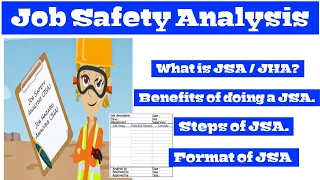 Job Safety Analysis (JSA / JHA) || Benefits | Steps of JSA | Format of JSA ||