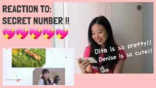 DITA AND DENISE ARE SO CUTE!! 😍 -- SECRET NUMBER: SECRET FUN EP. 5 REACTION!!