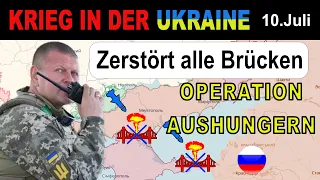 10.Juli: Ukrainer beschießen Krim-Brücke - RUSSISCHER GENERAL GEFEUERT | Ukraine-Krieg