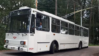 jízda trolejbusem skoda 14tr evč. 345 na lince 7