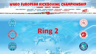 Ring 2 Wednesday Afternoon WAKO European Championships 2023