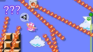 1-1 But It's All Firebars AND It's Remade INCORRECTLY — Mario Maker 2 Super Expert (No-Skips)