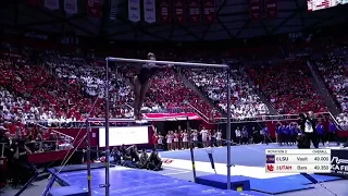 Makenna Smith Bars Utah vs LSU 2023 9.850