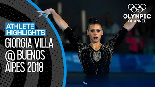 All Giorgia Villa 🇮🇹 Medal Winning Routines at the Youth Olympics | Athlete Highlights