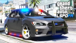 DONK Pursuit with police STi!! (GTA 5 Mods - LSPDFR Gameplay)