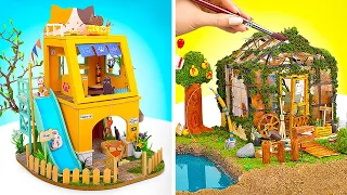 Casas bonitas y caseras en miniatura para jugar