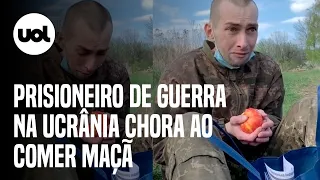 Guerra na Ucrânia: Soldado ucraniano chora ao comer maçã pela 1ª vez após ser solto; veja