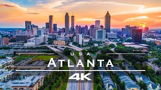 Atlanta, USA 🇺🇸 - by drone [4K]