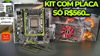 UM PC GAMER QUASE COMPLETO POR R$560 DO ALIEXPRESS? É REAL ISSO? KIT XEON, 16GB RAM E GPU...