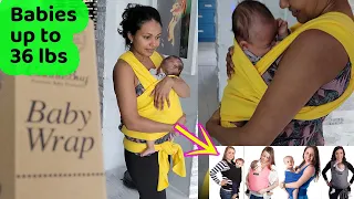 Look at CuddleBug Newboard Wrap Baby Wrap Sling Carrier - Newborns & Toddlers up to 36 lbs