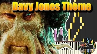 Davy Jones's Theme - Pirates of the Caribbean [Piano Tutorial] (Synthesia) HD Cover