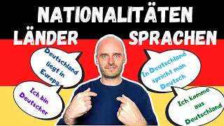 Länder - Sprachen - Nationalitäten | Learn German | Deutsch lernen