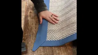 How to Blind Stitch Bind Carpet With A Mitred Corner