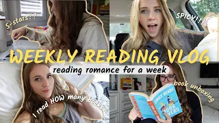 reading romance for a week 💘💖 | what i realistically read in a week *spoiler free*