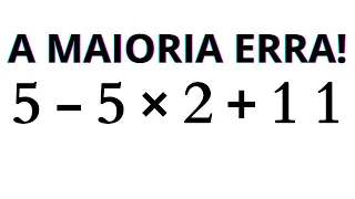 MATEMÁTICA BÁSICA - 5 QUESTÕES DE EXPRESSÃO NUMÉRICA