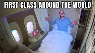 I FLEW 85 HOURS AROUND THE WORLD IN FIRST CLASS