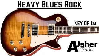 Heavy Blues Rock in E minor | Guitar Backing Track