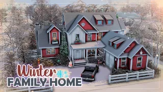 Зимний семейный дом ❄🏡| Симс 4: Строительство | Winter Family Home | The Sims 4: Speed Build