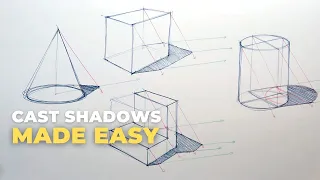 How to sketch cast shadows