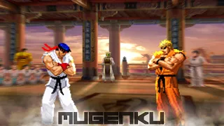 Marvel vs Capcom vs SNK MUGEN. Master Ryu vs Ryo Sakazaki