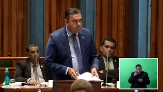 Fijian Minister for Lands delivers his Ministerial Statement