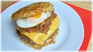 HASH BROWN BURGERS - Cheeseburger Recipe f/ Famous Idaho Potatoes