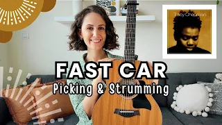 Fast Car - Tracy Chapman Guitar Tutorial Lesson [Picking + Strumming + TAB]