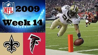 New Orleans Saints vs. Atlanta Falcons | NFL 2009 Week 14 Highlights