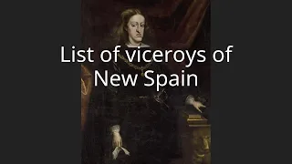 List of viceroys of New Spain